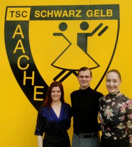 Poster mit Ansprechpersonen des TSC Schwarz-Gelb Aachen